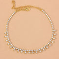 Rhinestone Water Drop Anklet Foot Jewelry for Women Silver/Gold