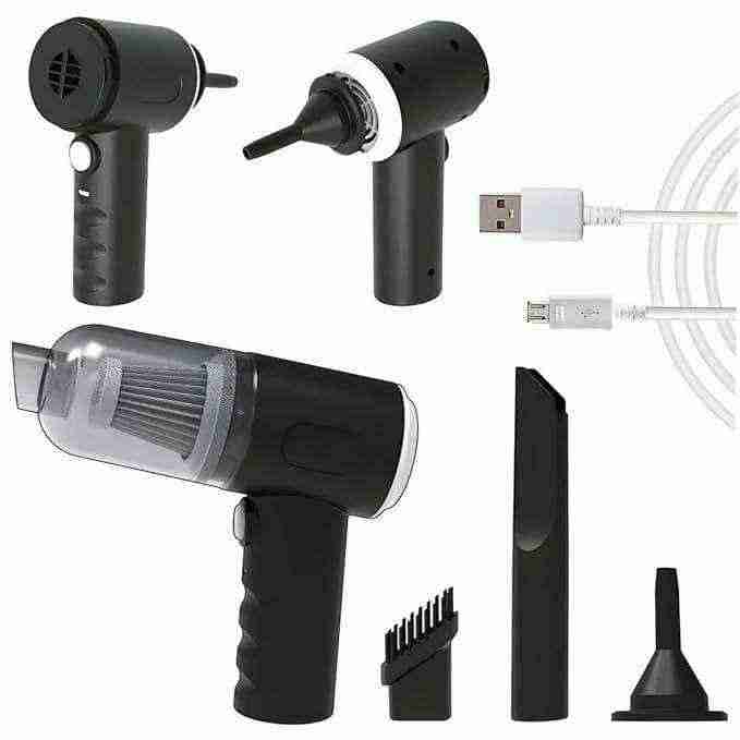 3 in 1 Mopping Vacuum Blower with Mini Dust Buster USB Portable Vacuum Cleaner Dry and Wet
