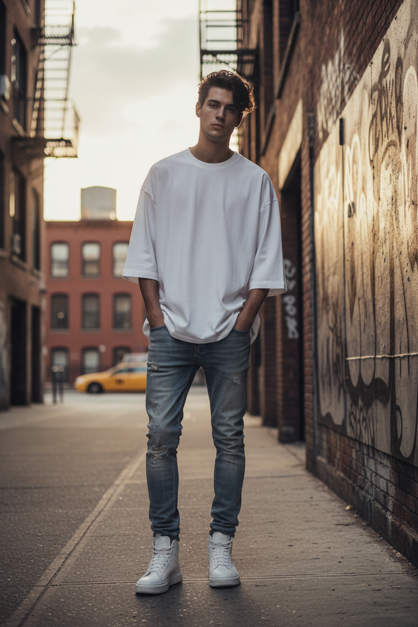 Model Editorial Tee