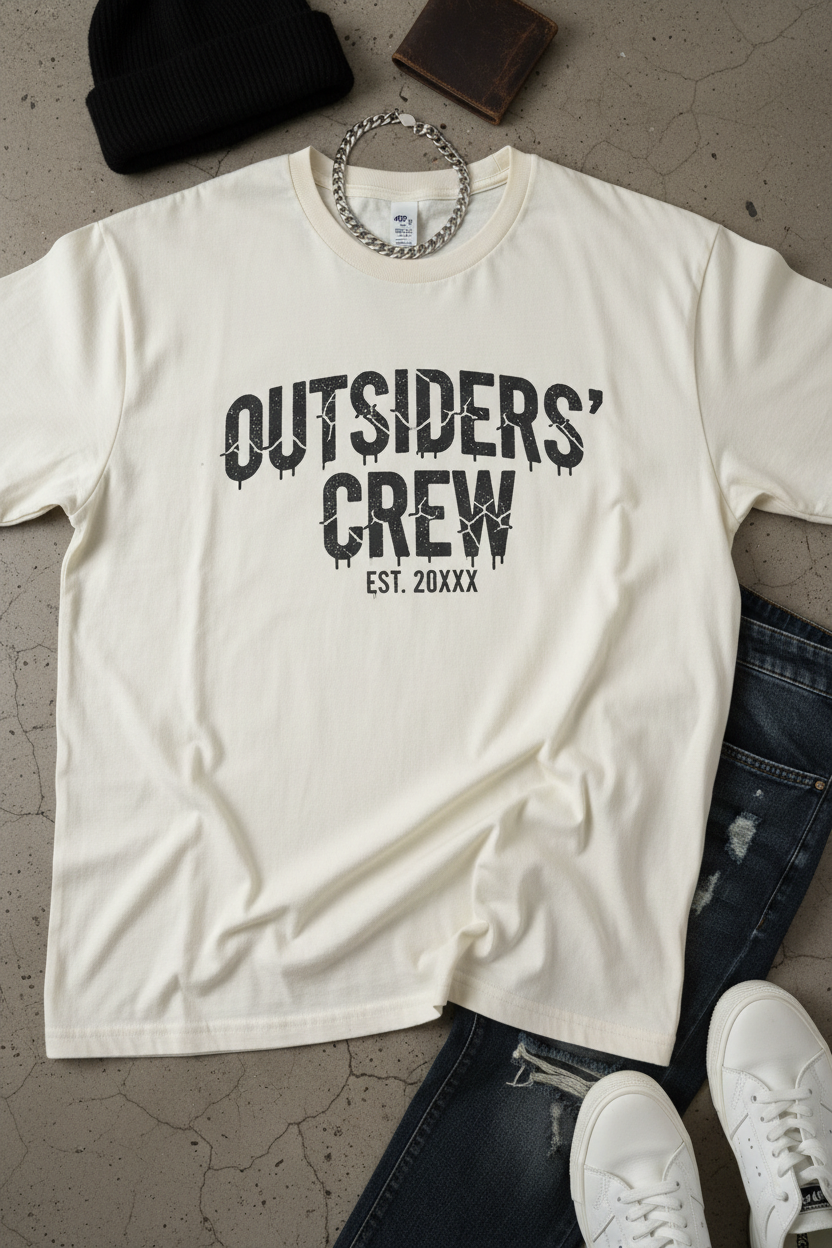 Typography Flat Lay Tee