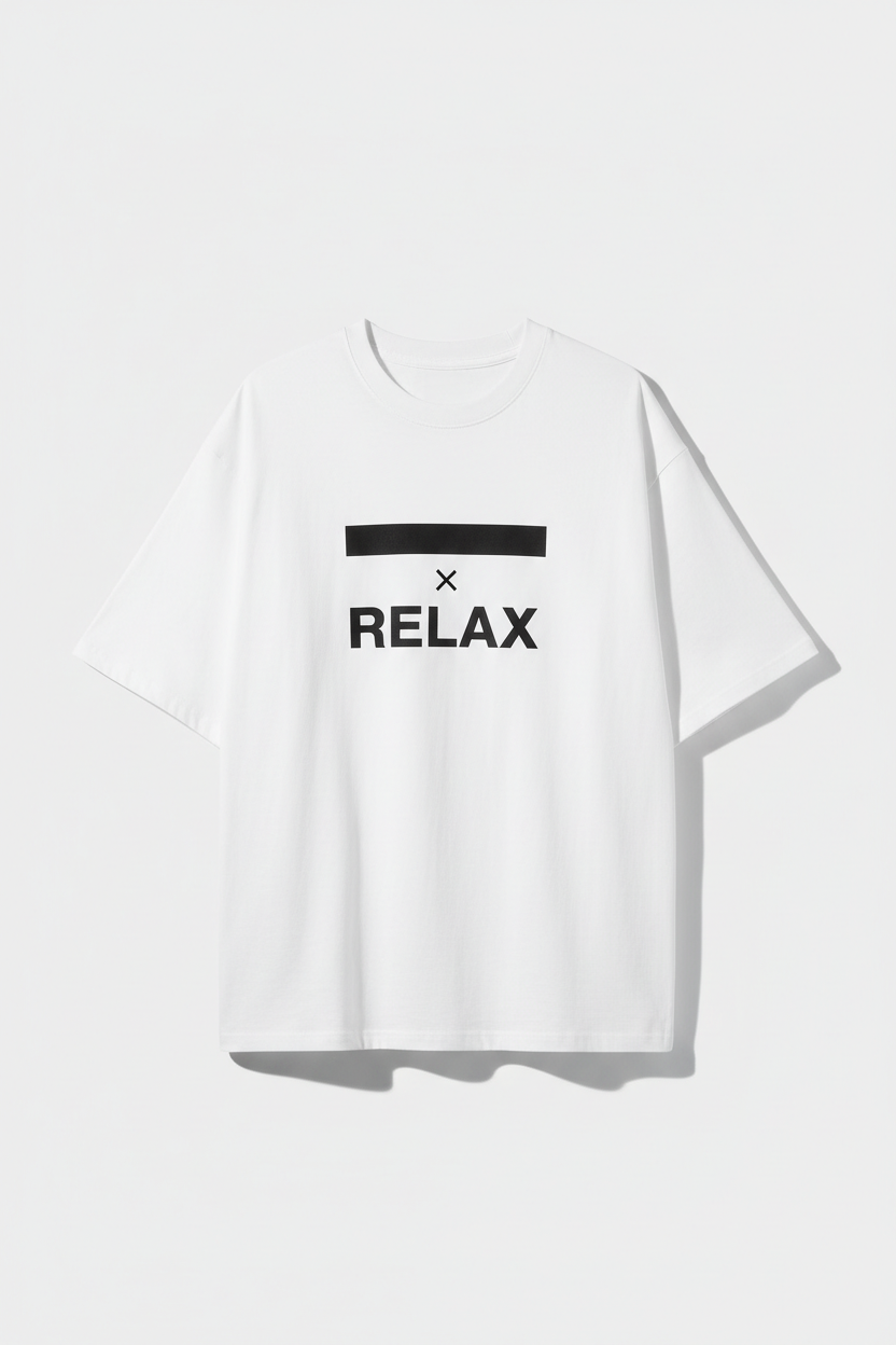 White Minimal Oversized Tee